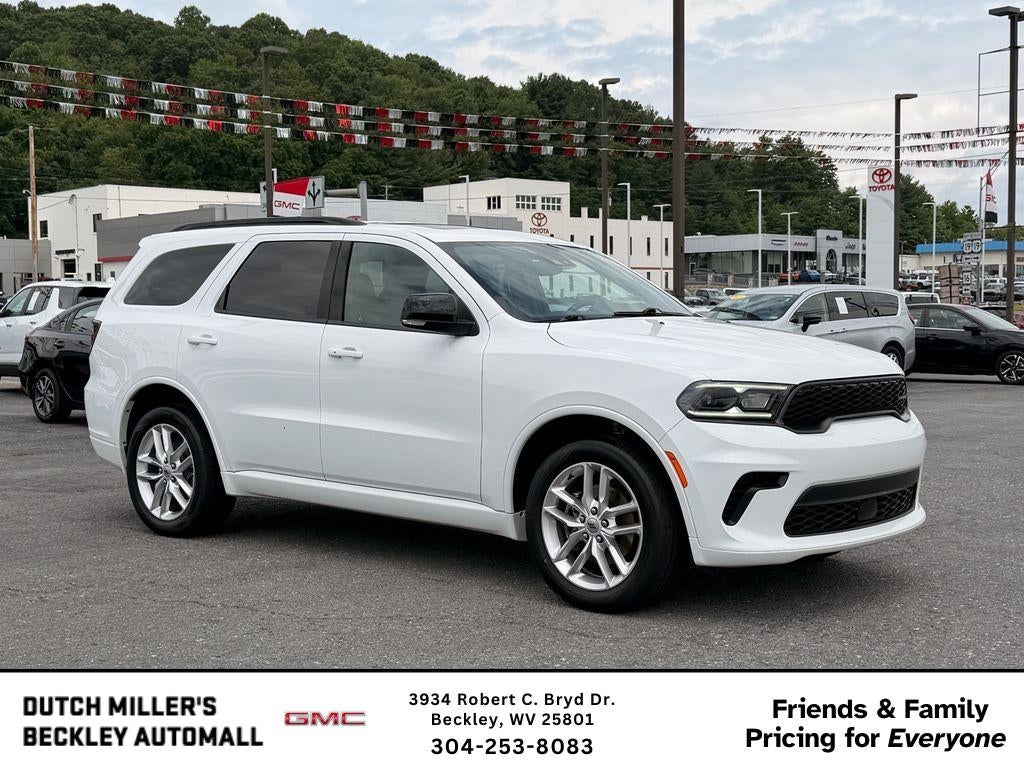 2024 Dodge Durango GT Plus in White — front three-quarter view