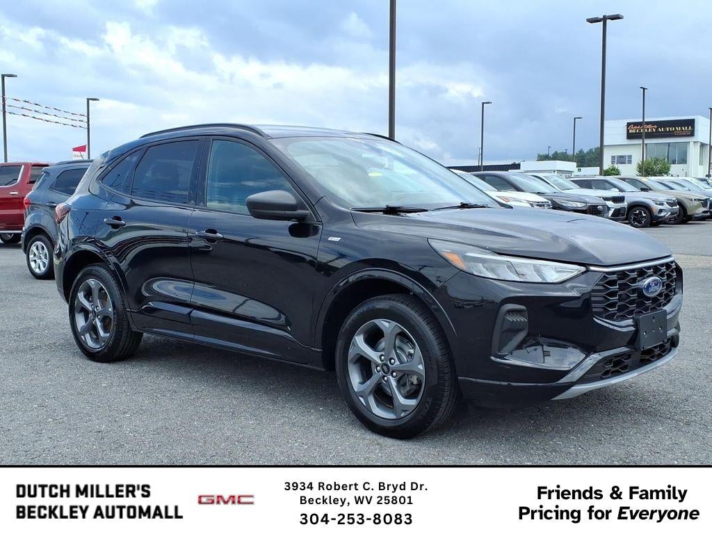 2024 Ford Escape ST-Line in Black — front three-quarter view