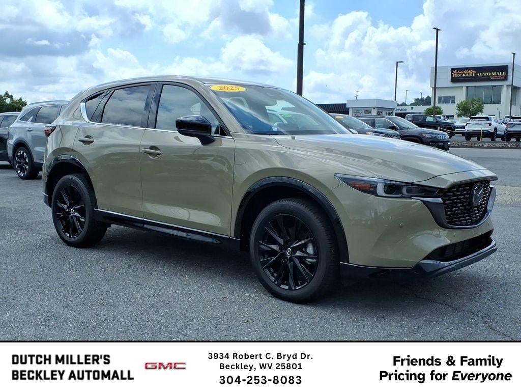 2025 Mazda Mazda CX-5 2.5 Carbon Turbo in Tan — front three-quarter view